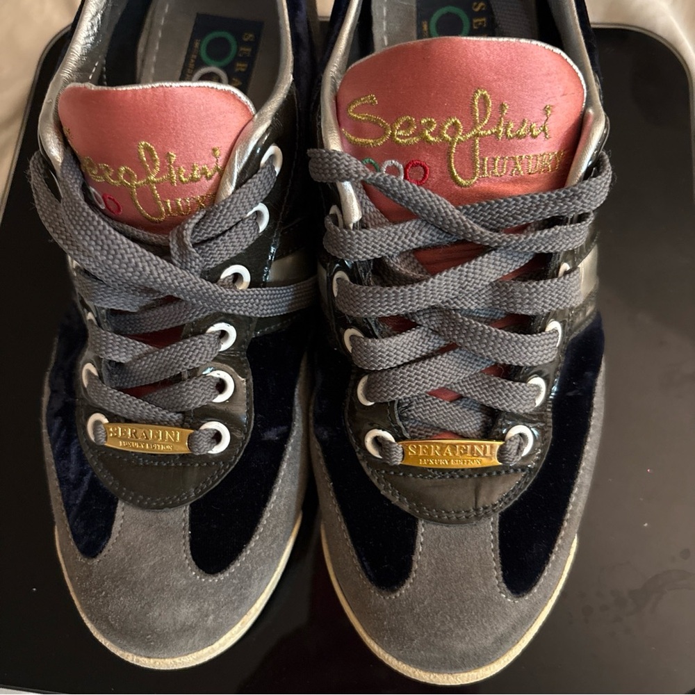 Philosophy di Lorenzo Serafini Luxury edition a Italy pink & Suede Sneakers